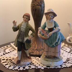 Vintage Man and Woman Figurines